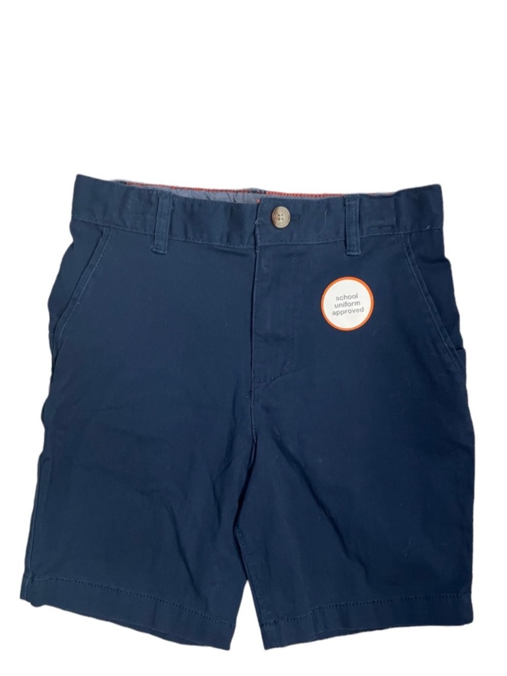 Wonder Nation Boy’s Flat Front Navy Uniform Chino Shorts NWT size 12